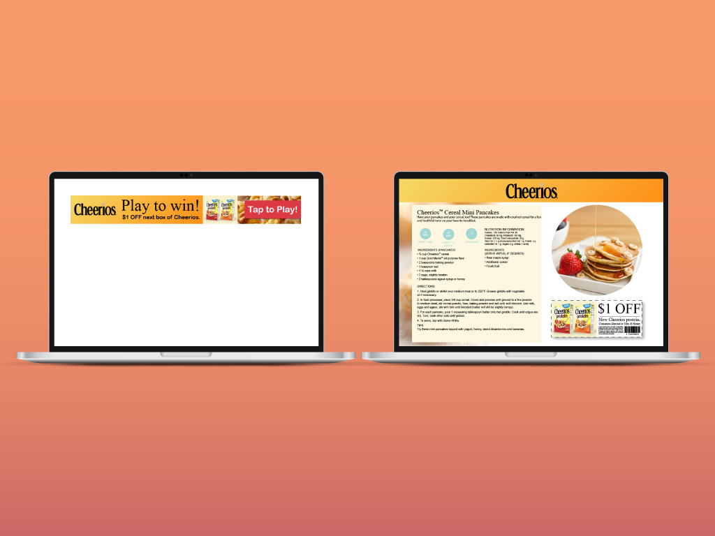Cheerios Ad & Landing Page