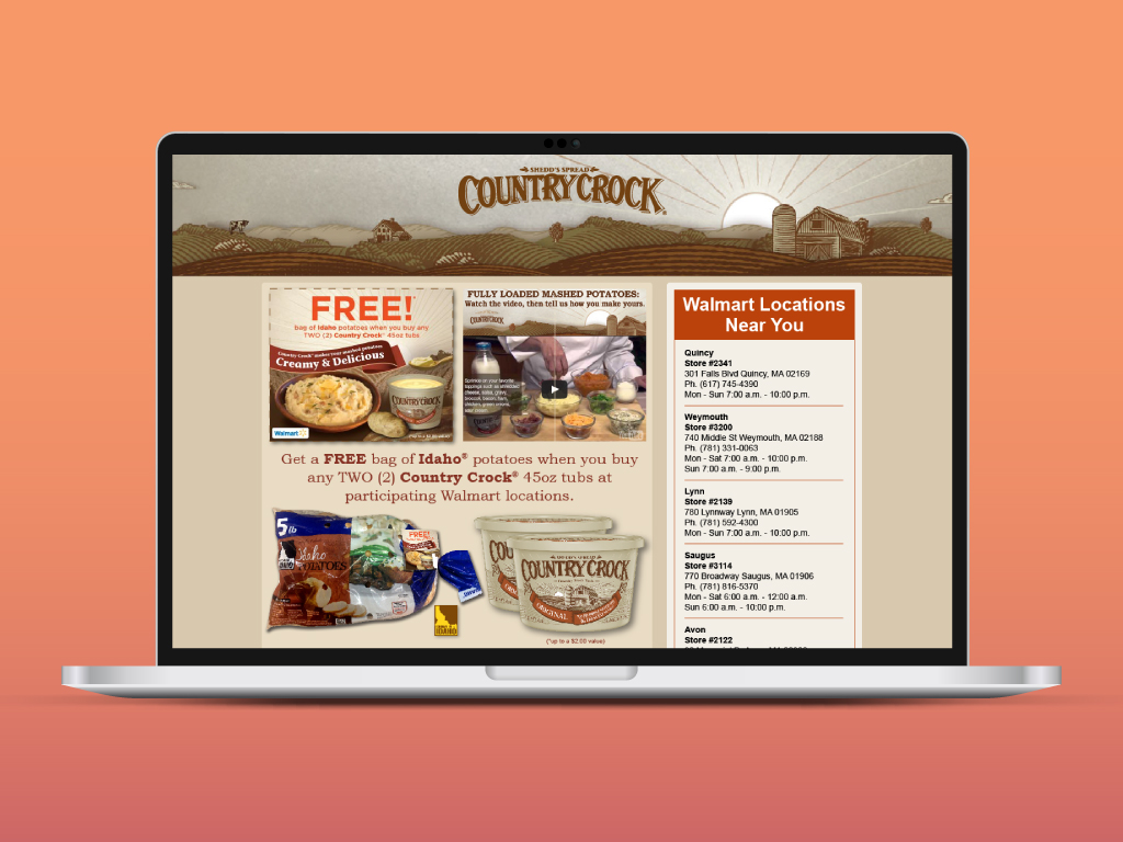 Country Crock Landing Page
