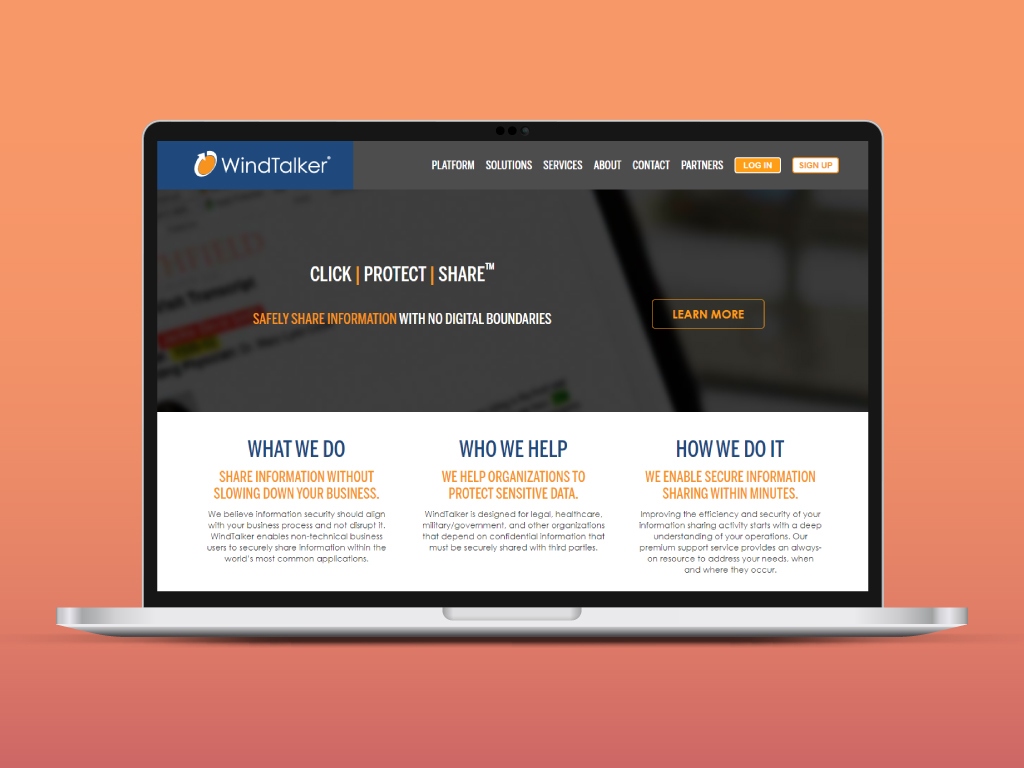 WindTalker Website - Home